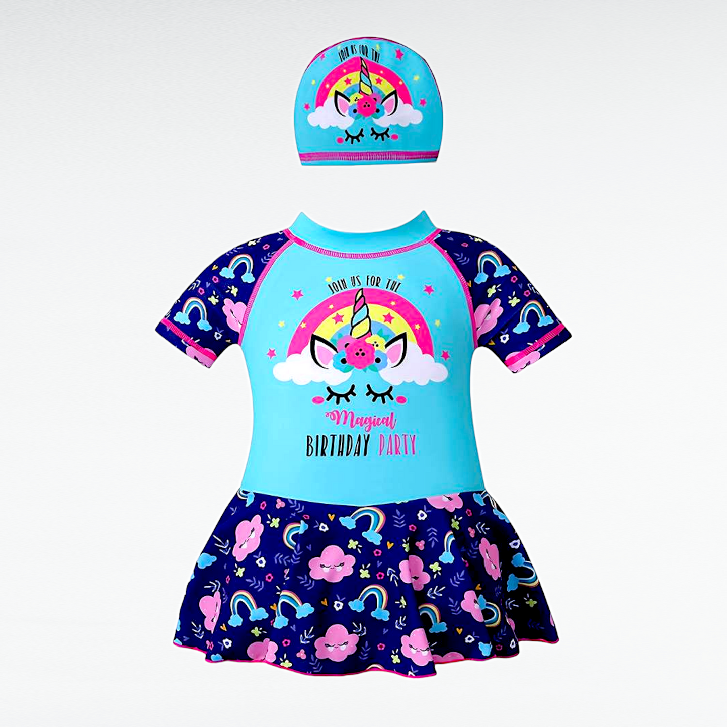Girls' Unicorn Swimsuit