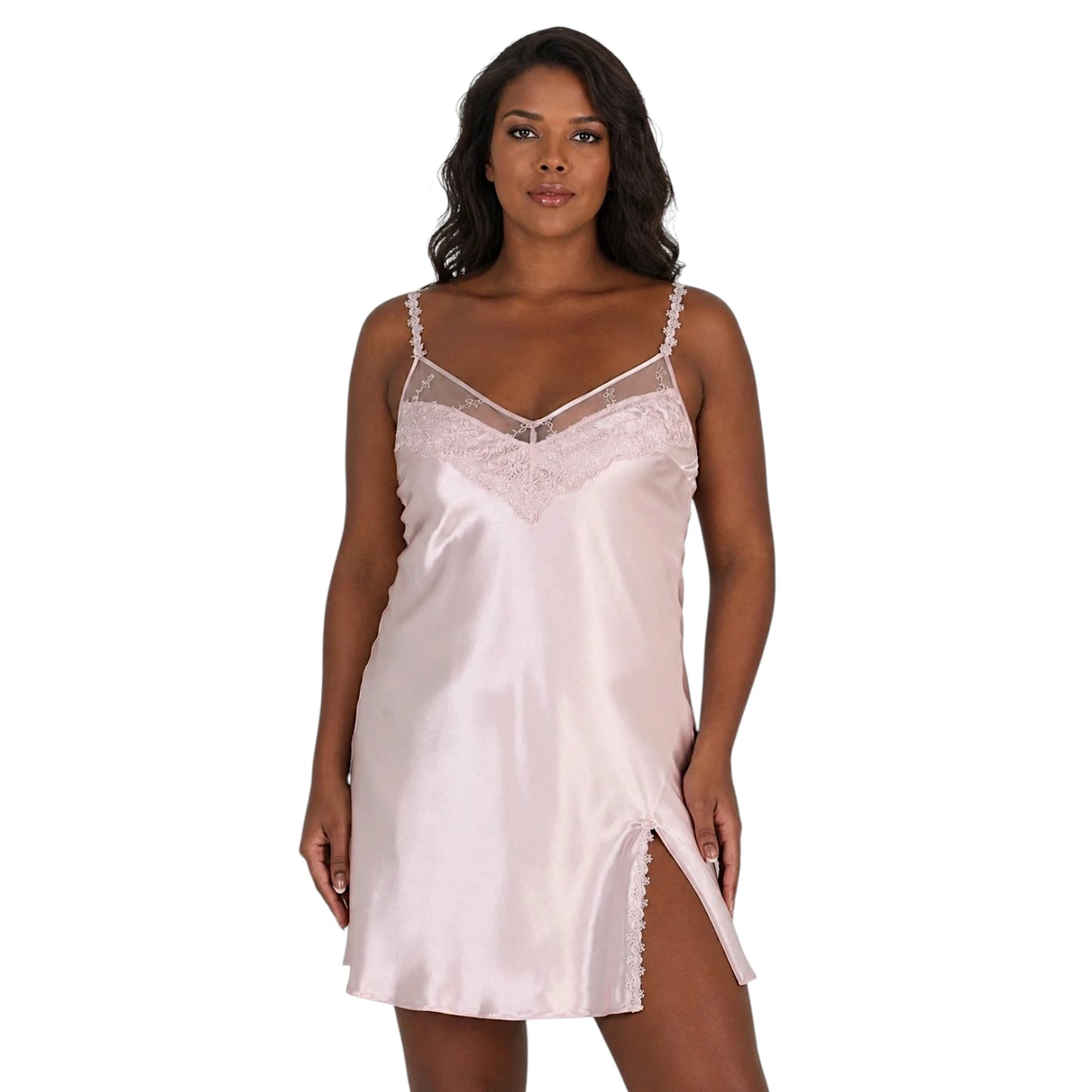 Seraphina Satin 2Pc Nightgown Set