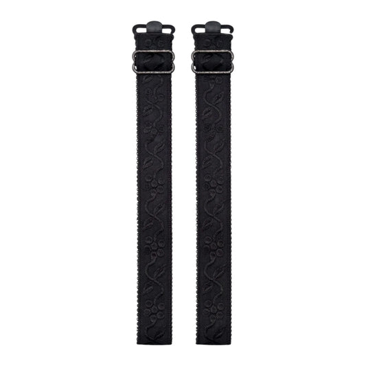 1Pair Embroidered Bra Strap