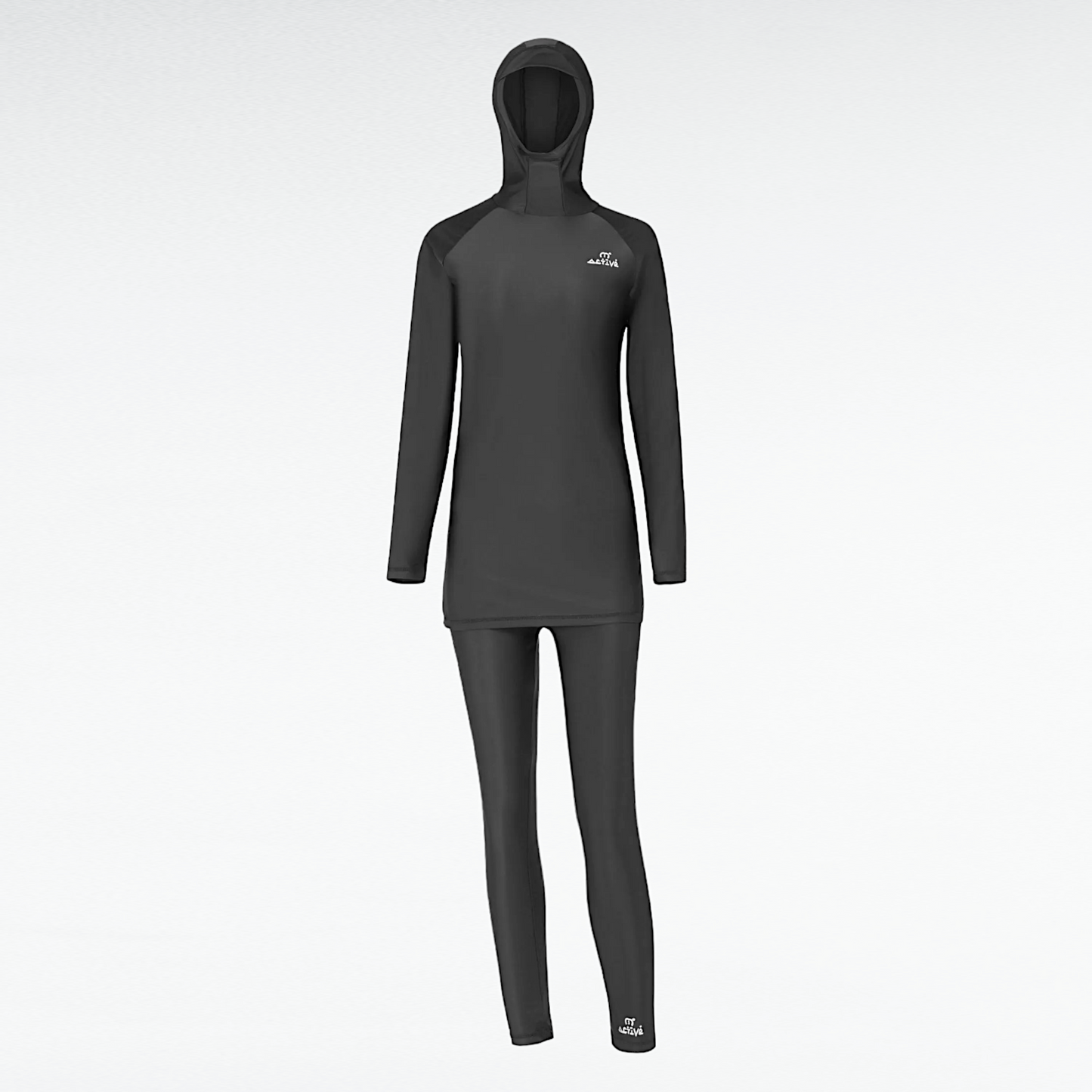 Women's Muslim 2PC Burkini Swimsuit