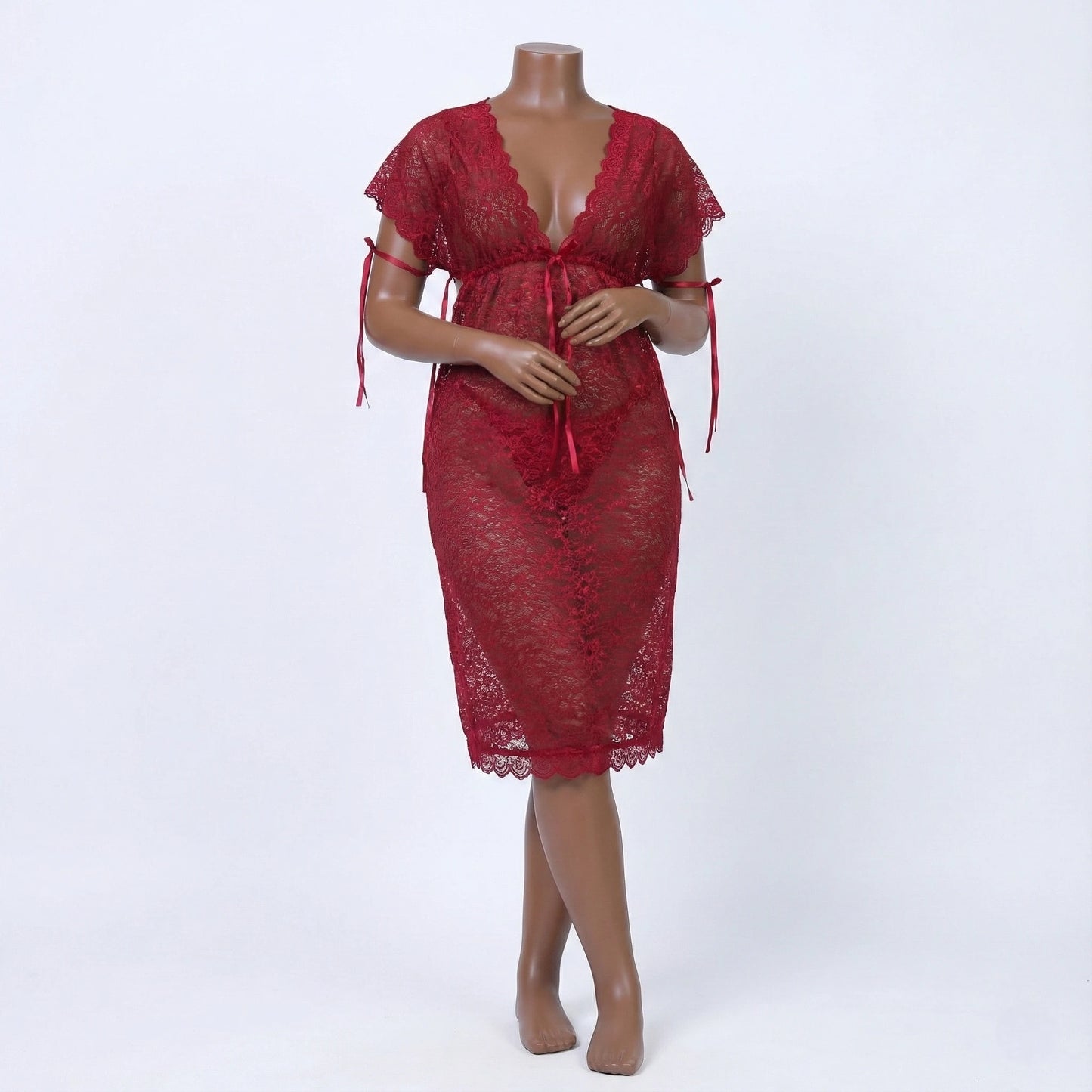 Sheer Babydoll Lingerie Dress