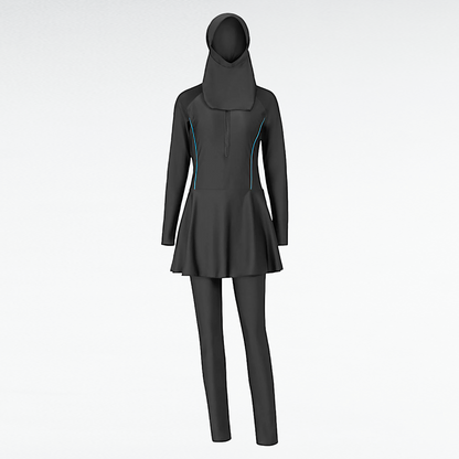 Women's Muslim 3PC Burkini Swimsuit