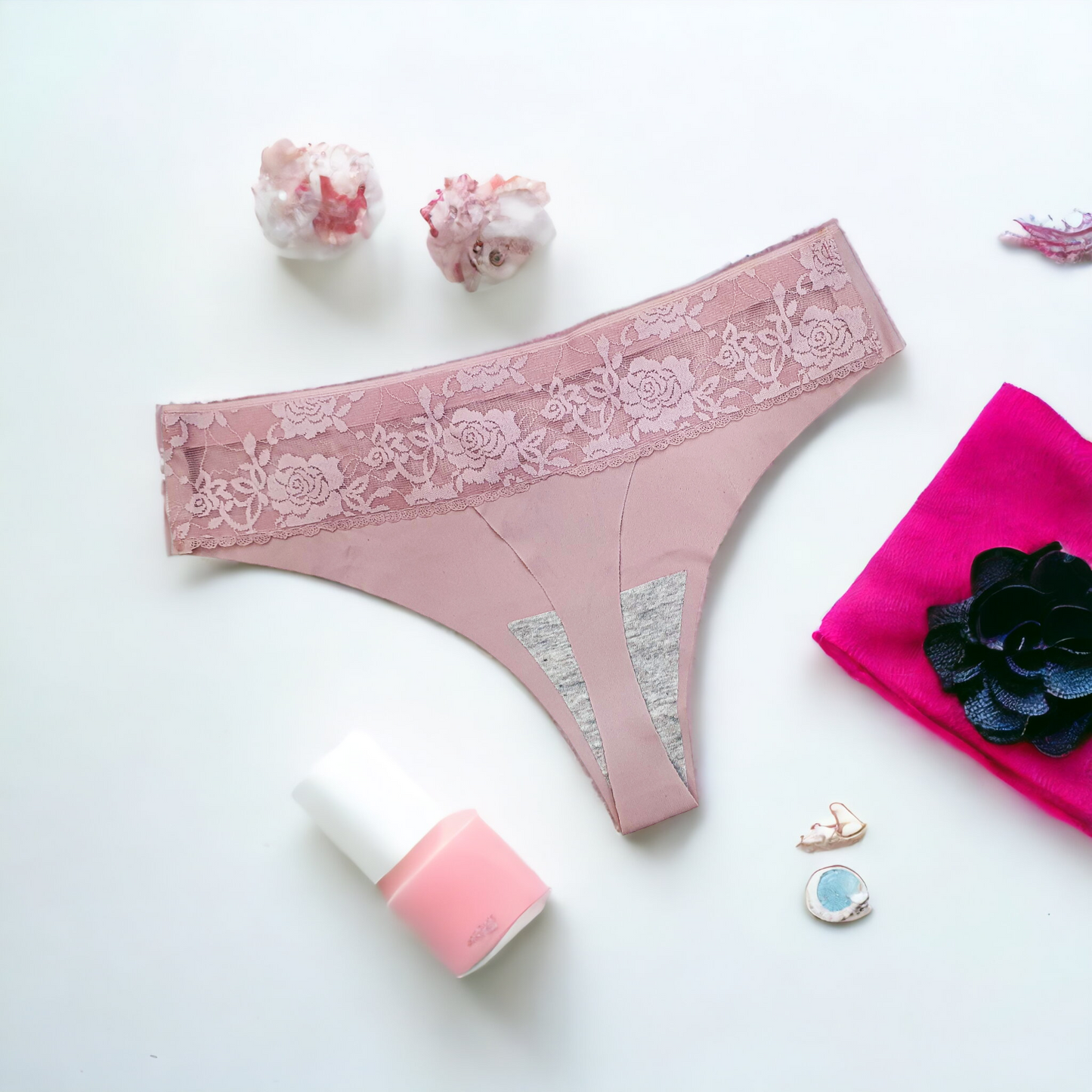 Sexy Silk & Lace Thong