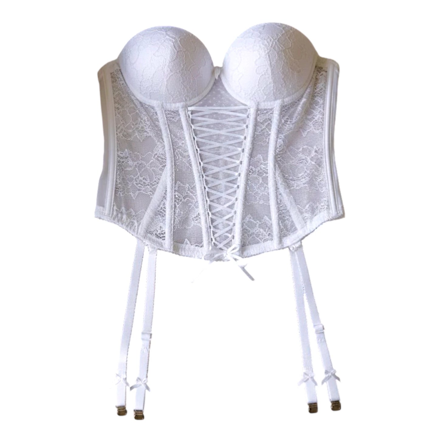 Lace Corset Bustier Garter Set