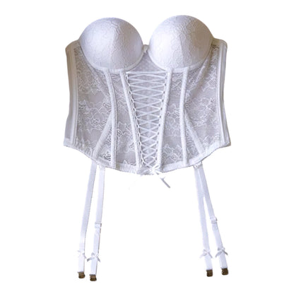 Lace Corset Bustier Garter Set
