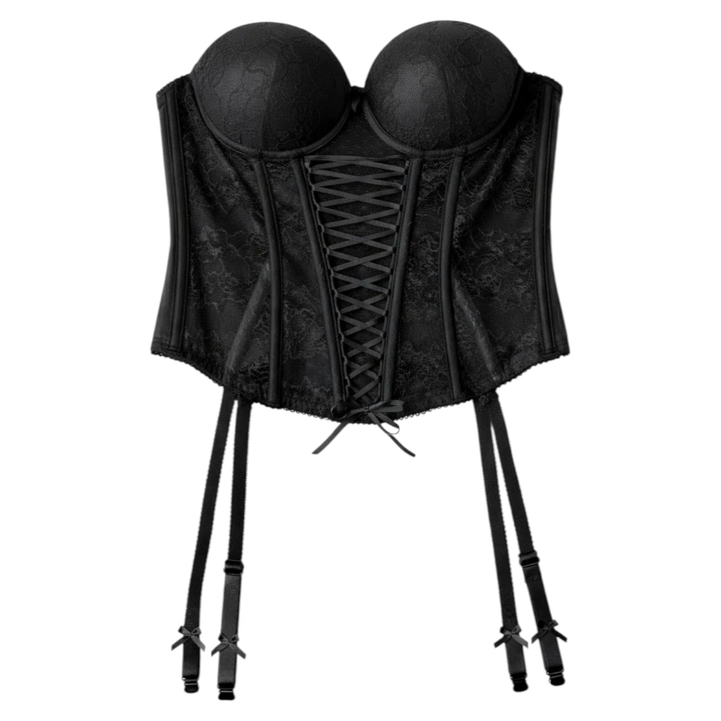Lace Corset Bustier Garter Set