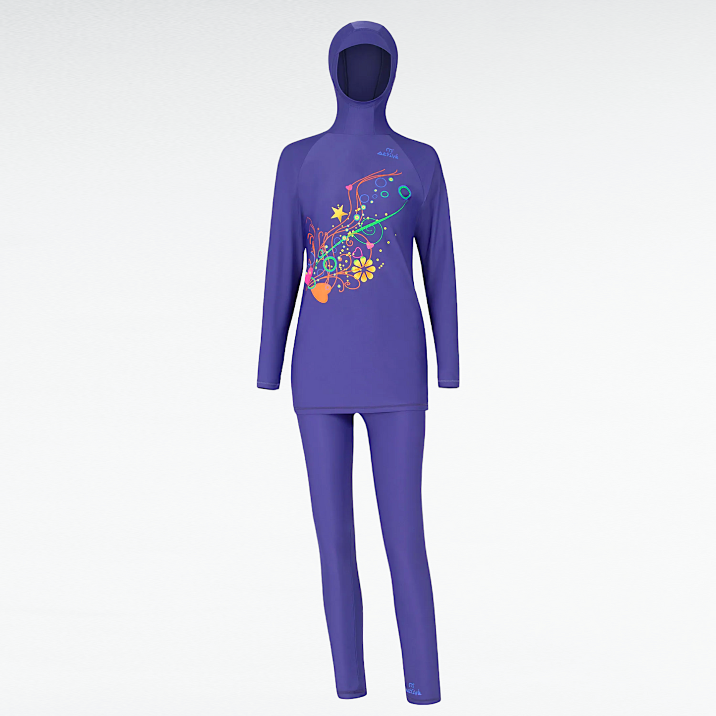 Women's Muslim 2PC Burkini Swimsuit