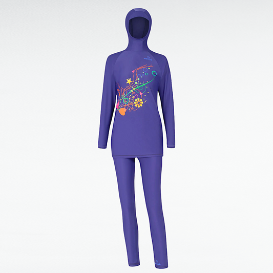 Women's Muslim 2PC Burkini Swimsuit