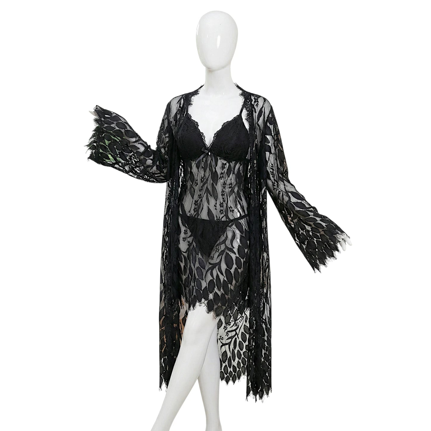 Botanica Sheer 3-Piece Babydoll Set
