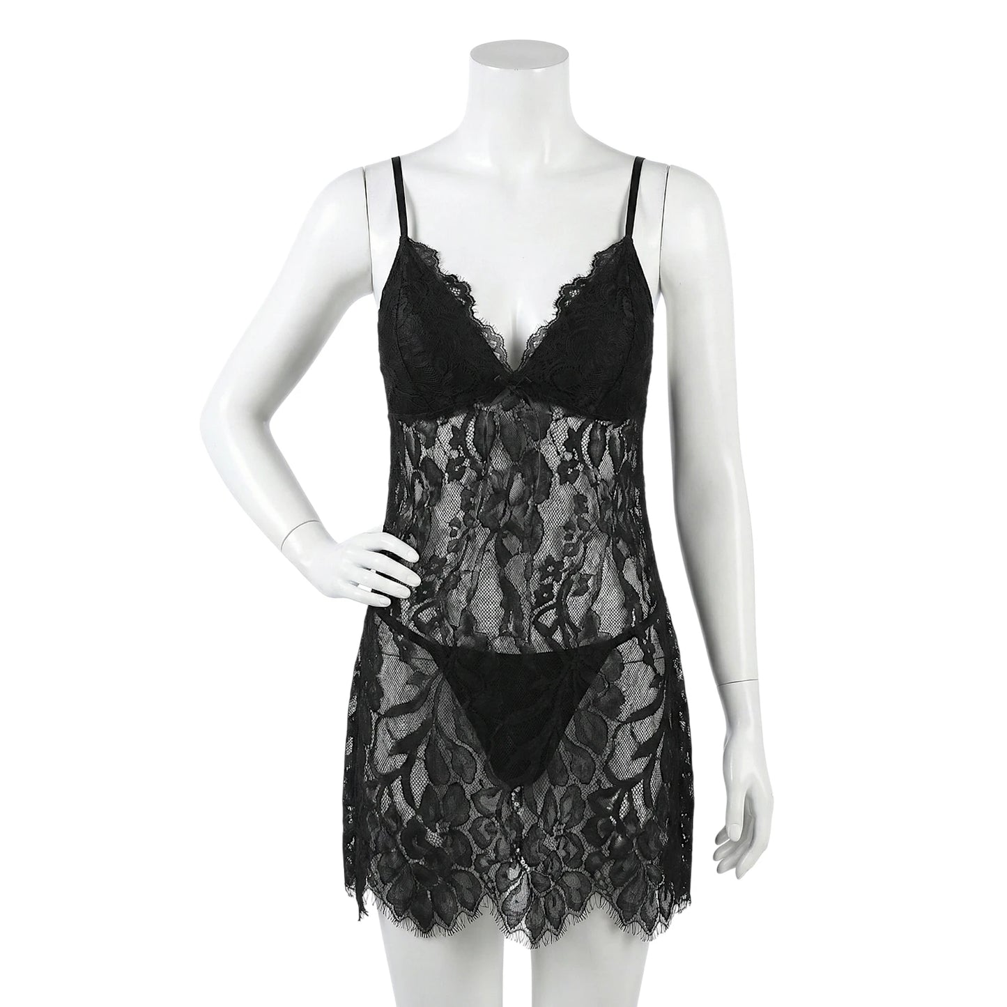 Botanica Sheer 3-Piece Babydoll Set