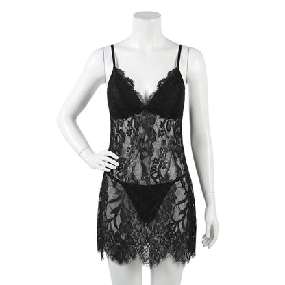 Botanica Sheer 3-Piece Babydoll Set