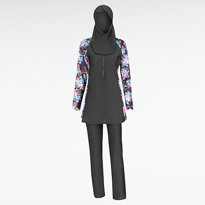 Women's Muslim 3PC Burkini Swimsuit
