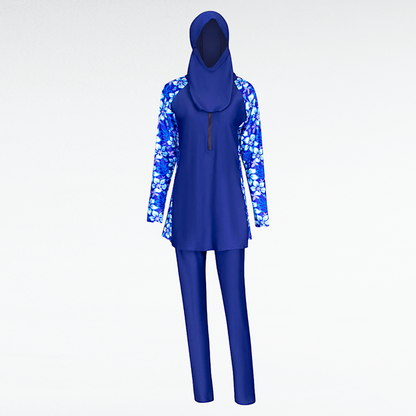 Women's Muslim 3PC Burkini Swimsuit
