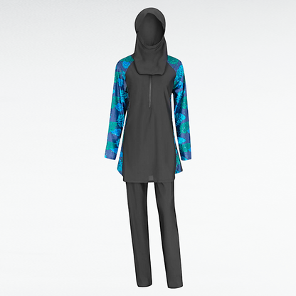 Women's Muslim 3PC Burkini Swimsuit