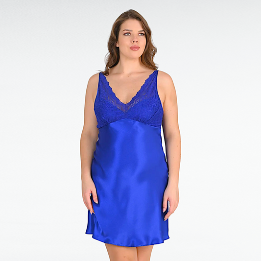 Plus Size Satin 2PC Gown Set