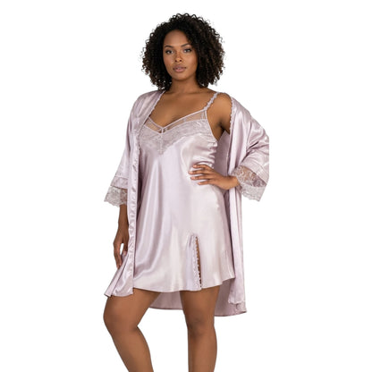 Seraphina Satin 2Pc Nightgown Set