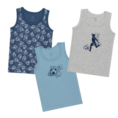 Junior League Boys' Cotton Tank Tops – 3 Pack
