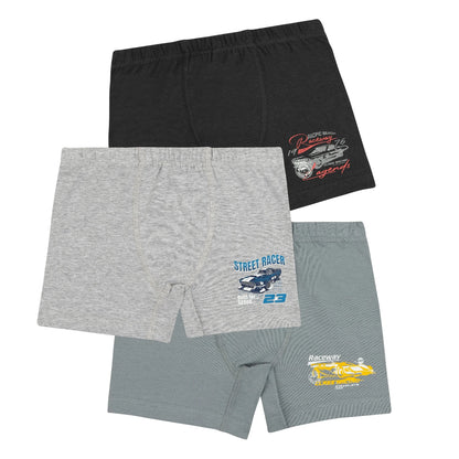 Velocity Crew Boys' Cotton Boxer Briefs – 3 Pack