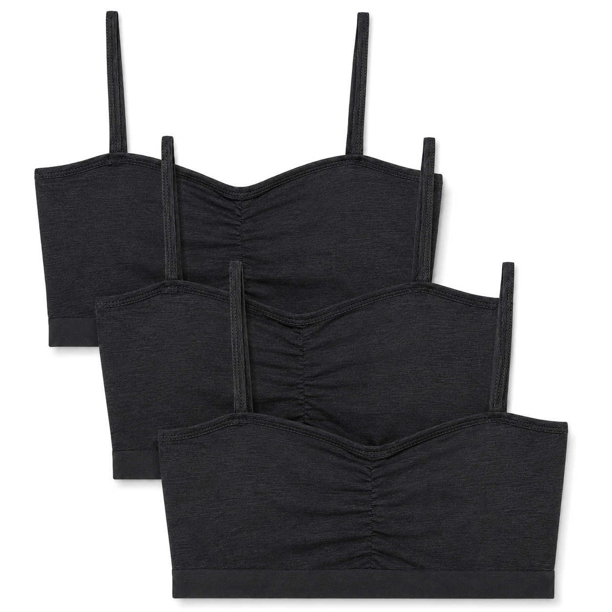Baykar Girls’ Cotton Bralette - 3Pack