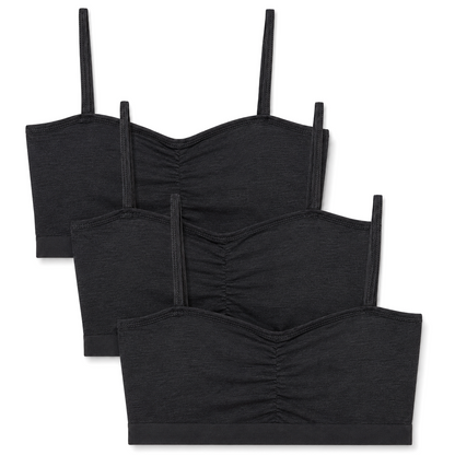 Baykar Girls’ Cotton Bralette - 3Pack