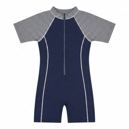 Overwave Boys' Colourblock Zip Front Swimsuit