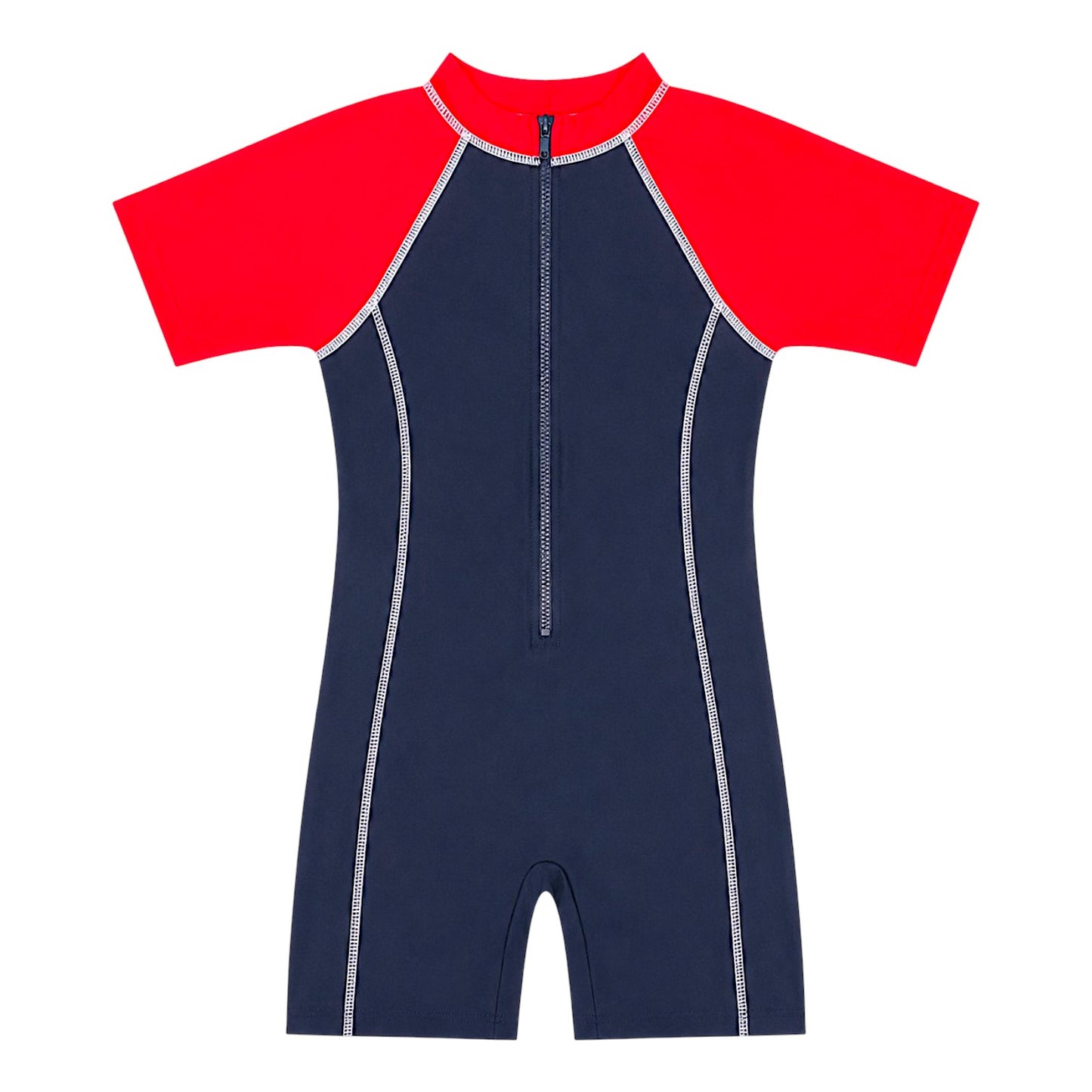 Overwave Boys' Colourblock Zip Front Swimsuit
