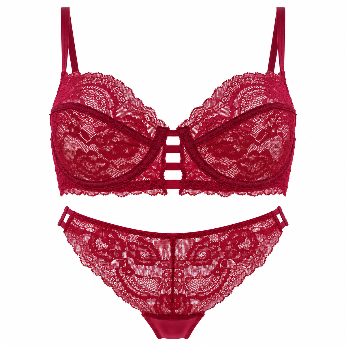 Dentelle Bordeaux Balconette Set