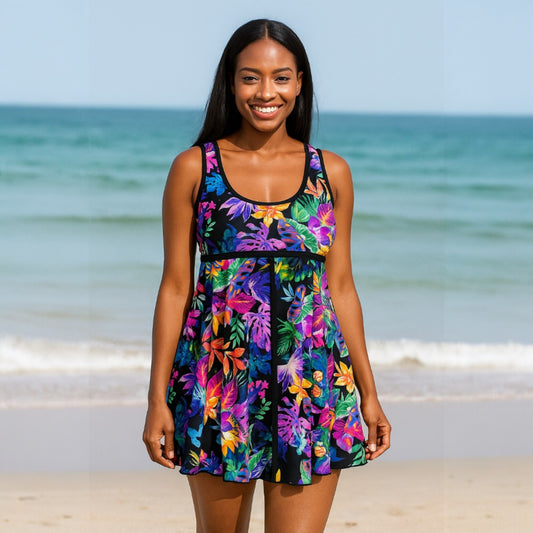 Paradise Petals Swim Dress