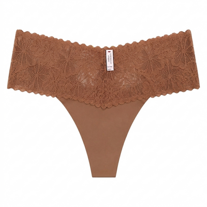 Aurora Seamless Silk Lace G-String