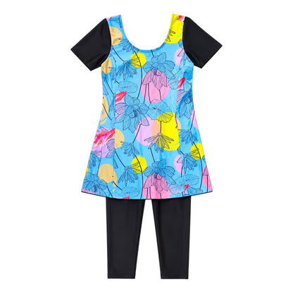 Samira Modest Swim Dress and Capri Set