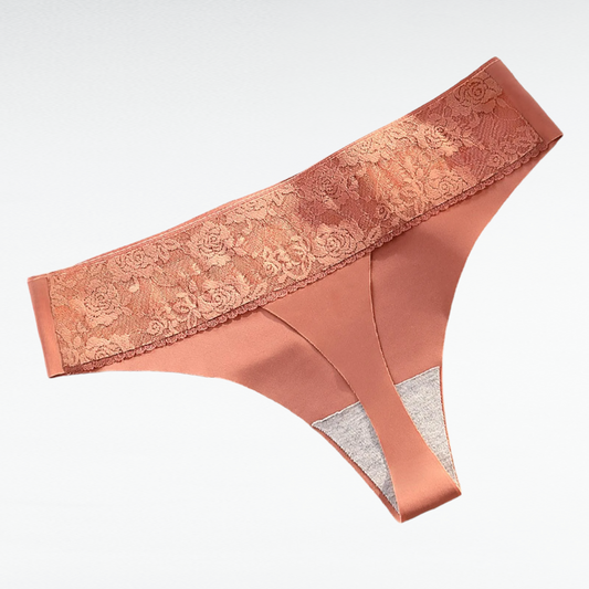 Sexy Silk & Lace Thong