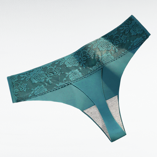 Sexy Silk & Lace Thong