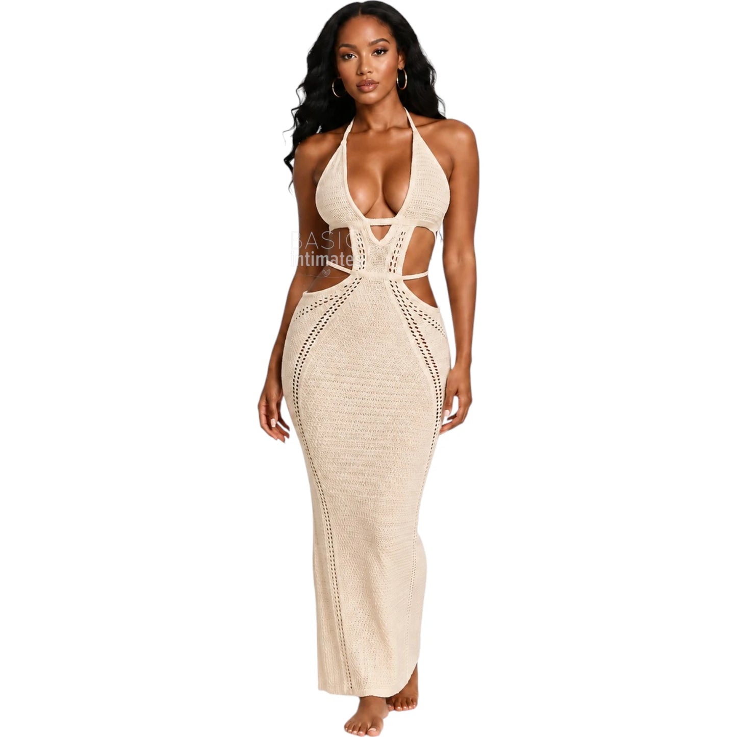 Nerissa Moon Cutout Maxi Cover-Up