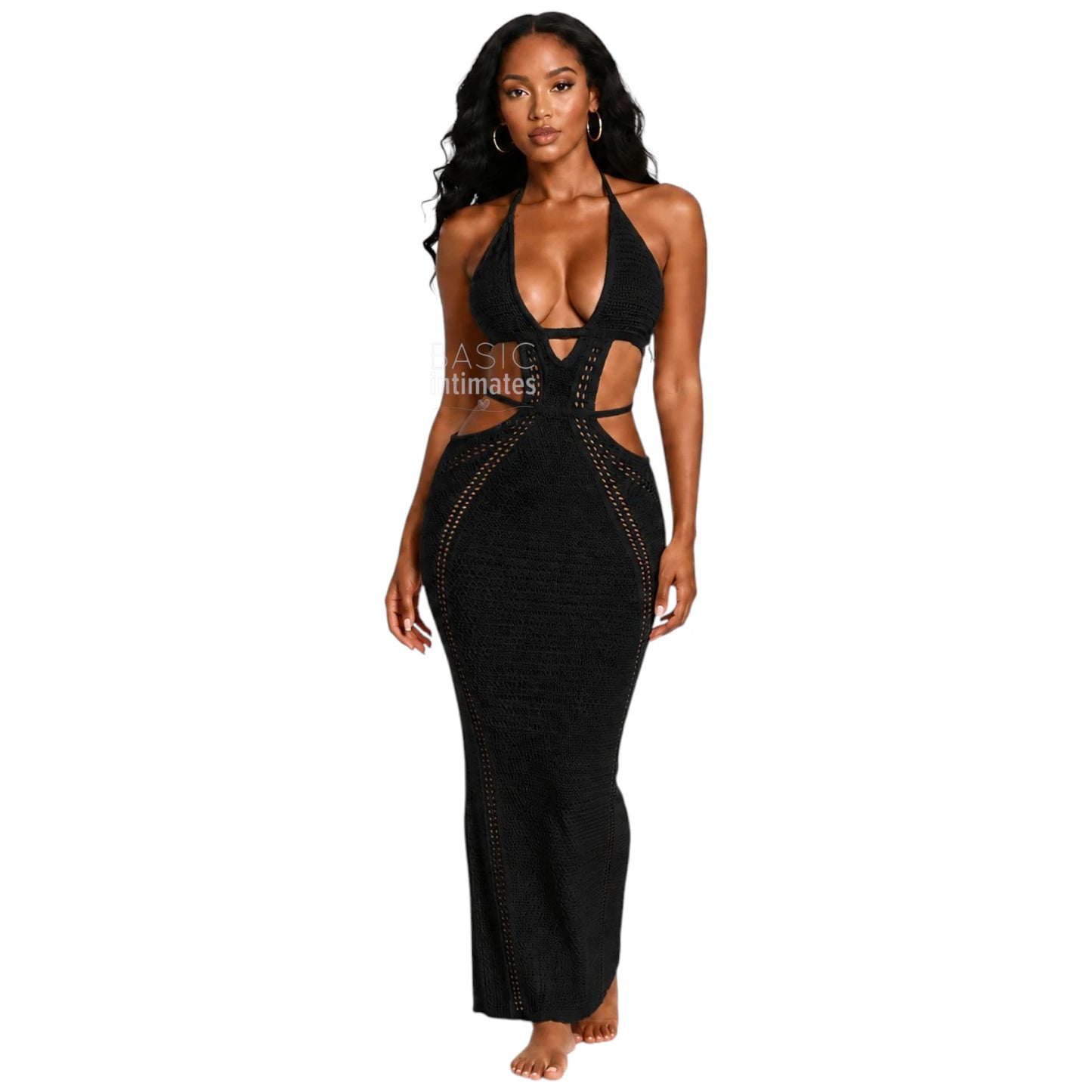 Nerissa Moon Cutout Maxi Cover-Up