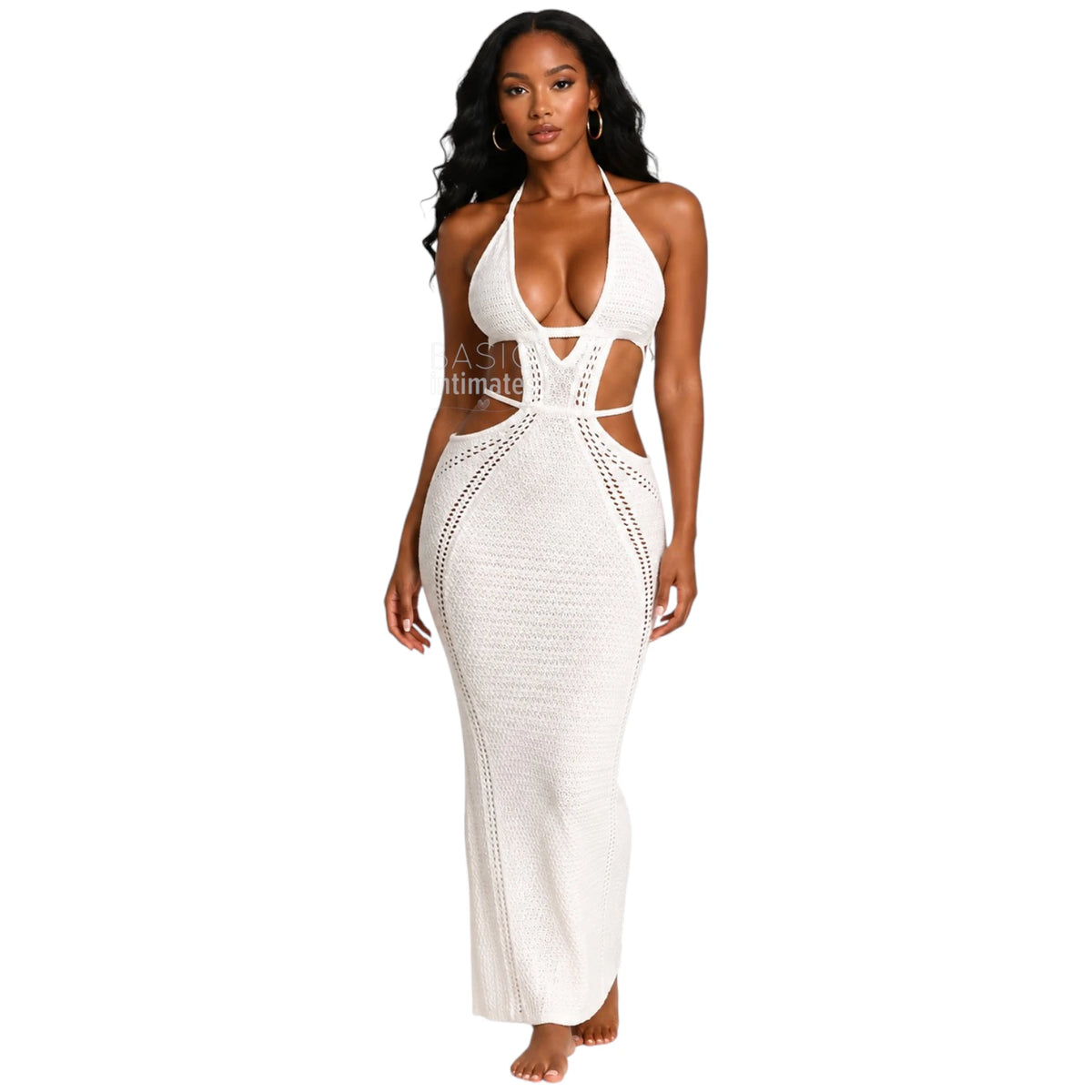 Nerissa Moon Cutout Maxi Cover-Up