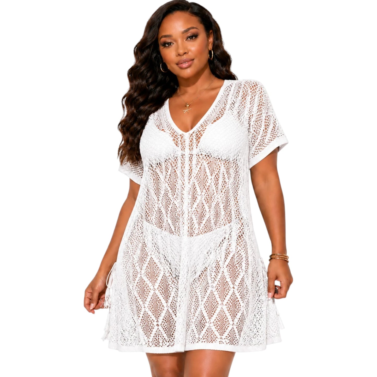 White Sands Crochet Cover-Up