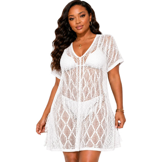 White Sands Crochet Cover-Up