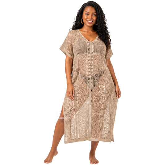Sandune Crochet Maxi Cover-Up