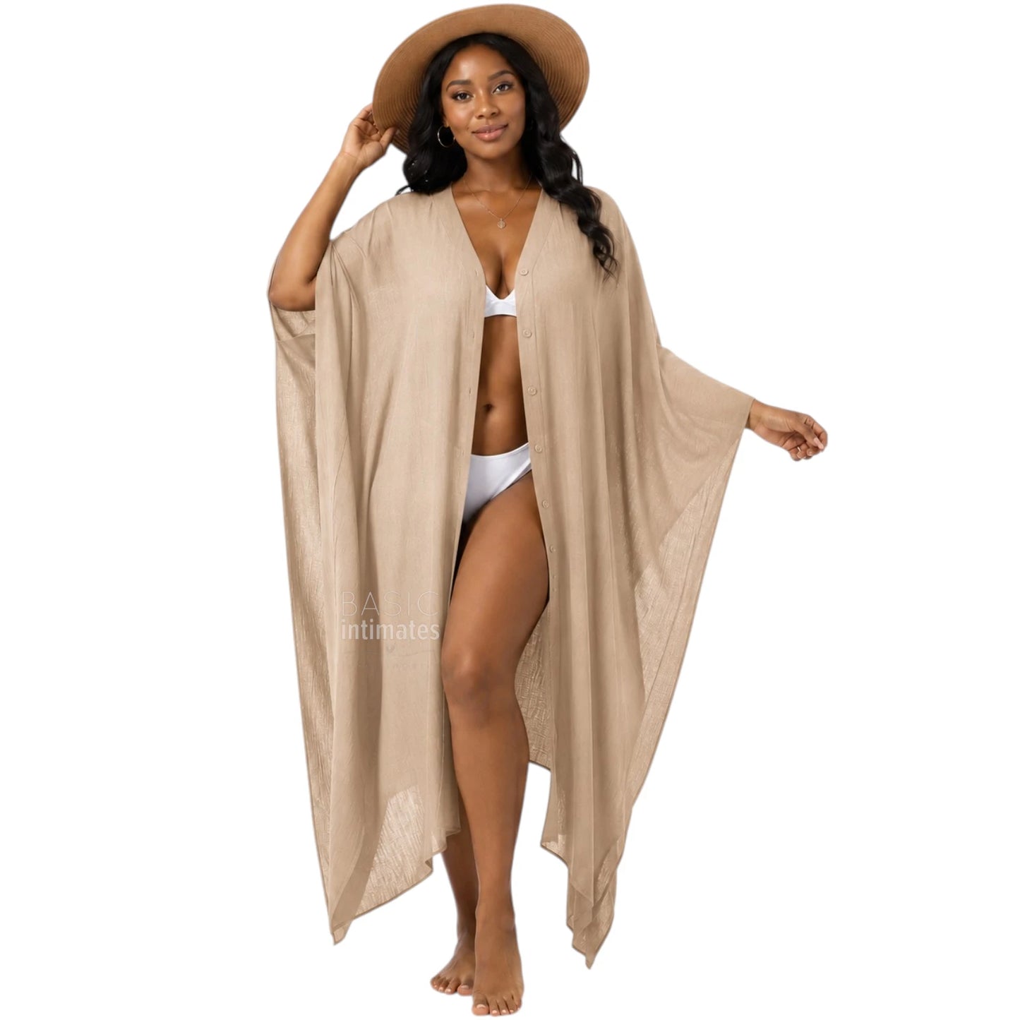Iris Flowing Beach Cover-Up