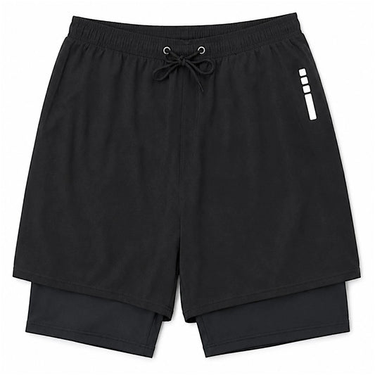 WaveFlex 2-in-1 Men's Compression Swim Shorts