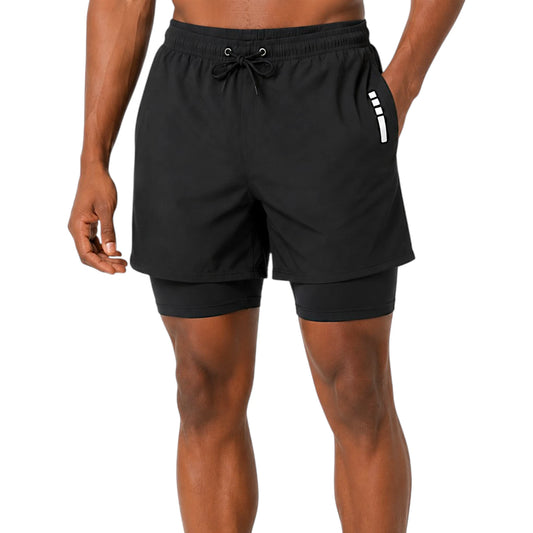 WaveFlex 2-in-1 Men's Compression Swim Shorts
