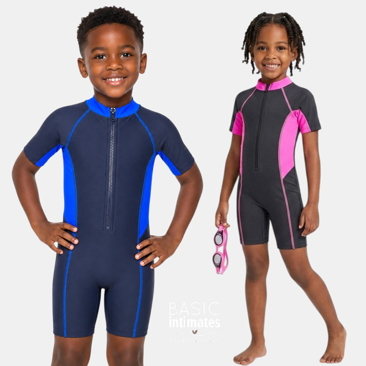 Overwave Kids' Colourblock Unisex Swimsuit