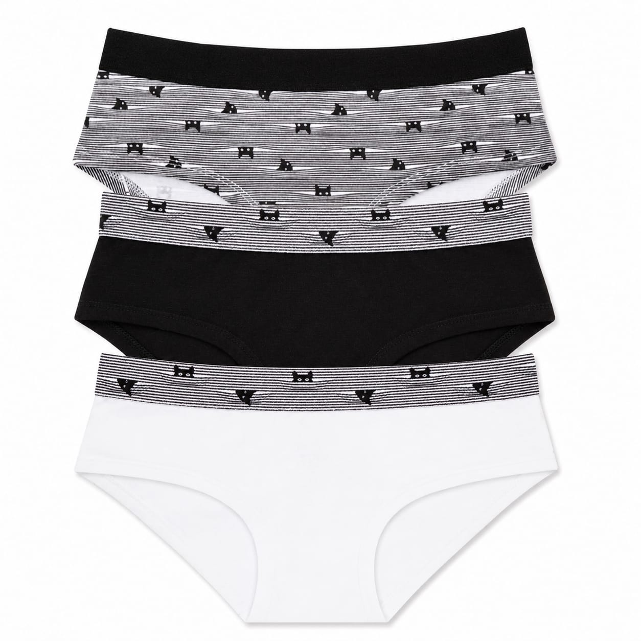 Baykar Girls' Cotton Underpants - 3Pack