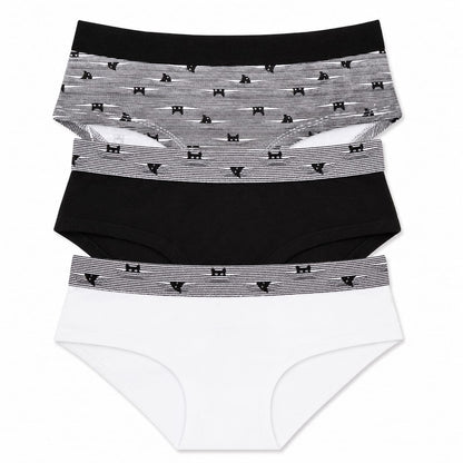 Baykar Girls' Cotton Underpants - 3Pack
