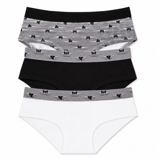 Baykar Girls' Cotton Underpants - 3Pack