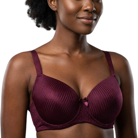 Bordeaux underwire balconette Bra