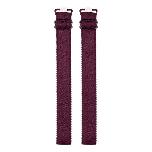 1Pair Embroidered Bra Strap