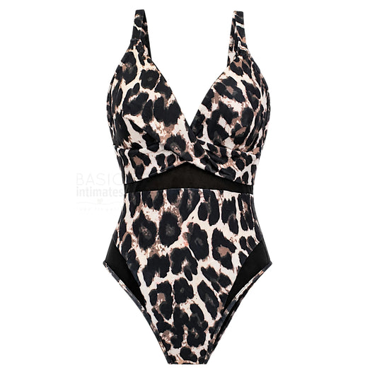 Serengeti Plunge One-Piece Swimsuit