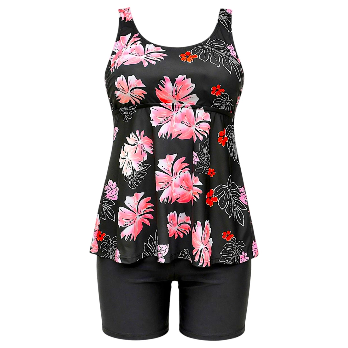 Hibiscus Glow 2PC Tankini Dress