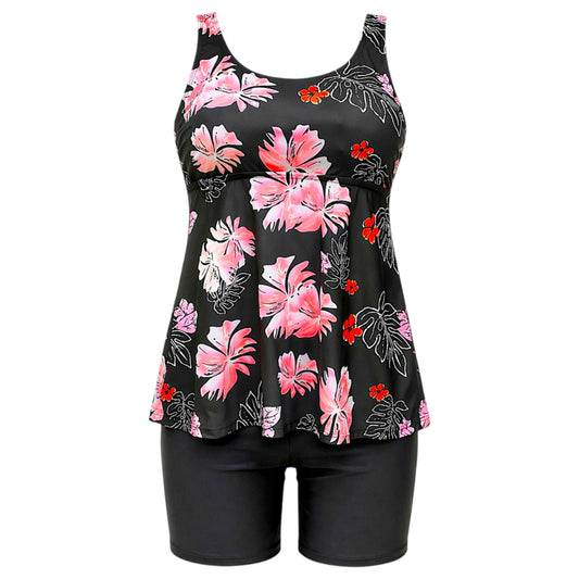 Hibiscus Glow 2PC Tankini Dress